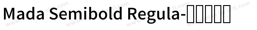 Mada Semibold Regula字体转换